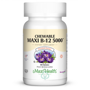 Maxi Health Chewable B12 5000 60 Chews Abundant Energy