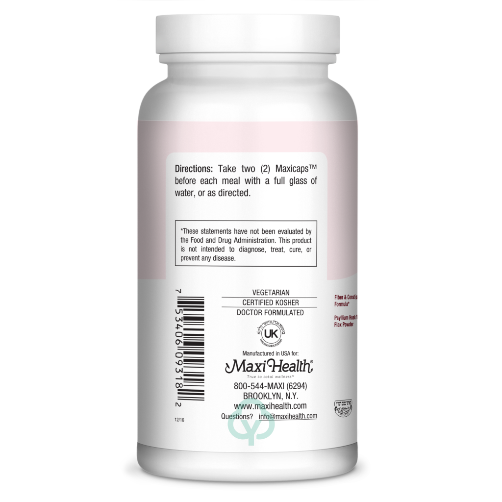 Maxi Health Fibermax Supreme 180 Caps Digestion & Absorption