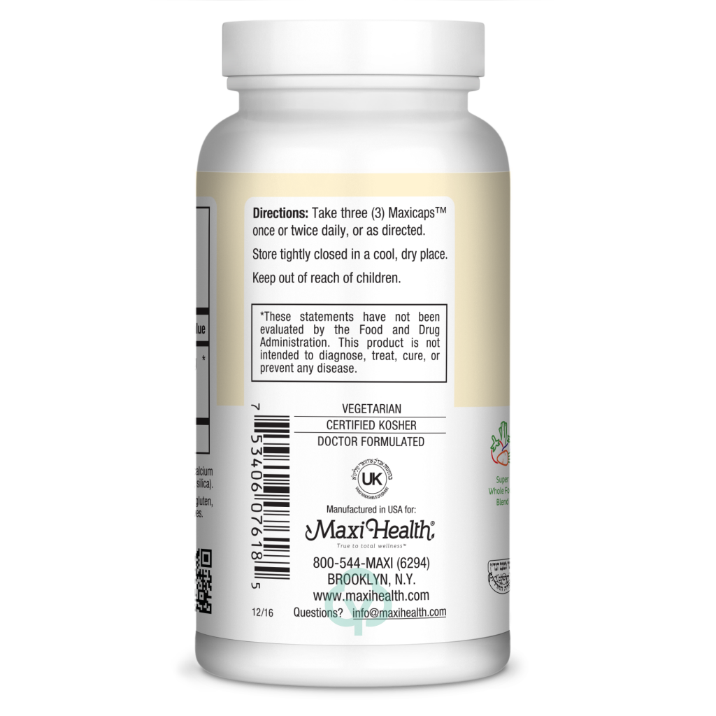 Maxi Health Green Concentrate 180 Caps Abundant Energy