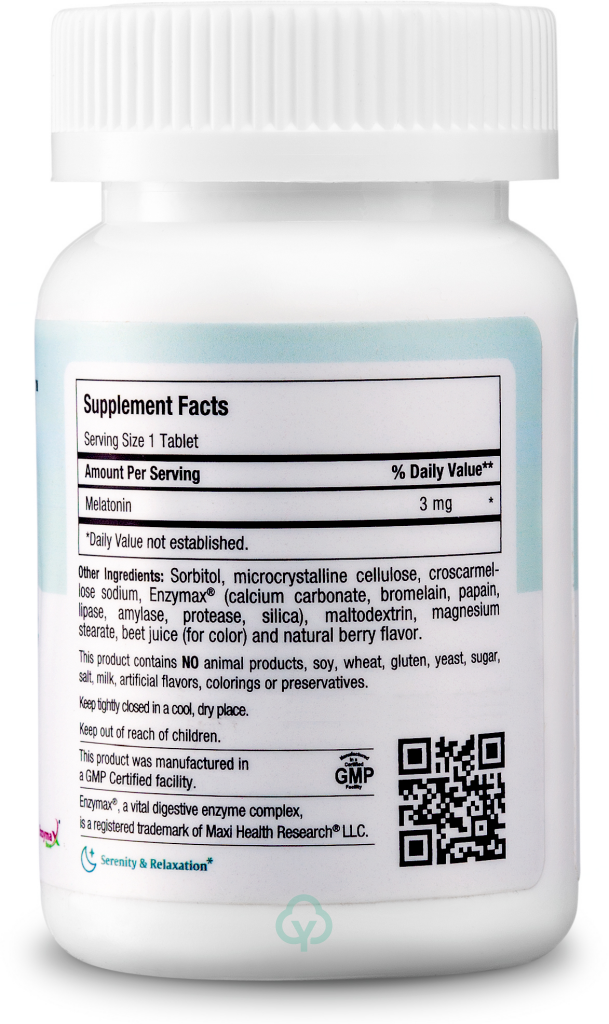 Maxi Health Mel O Chews 3 Mg 100 Serenity & Relaxation
