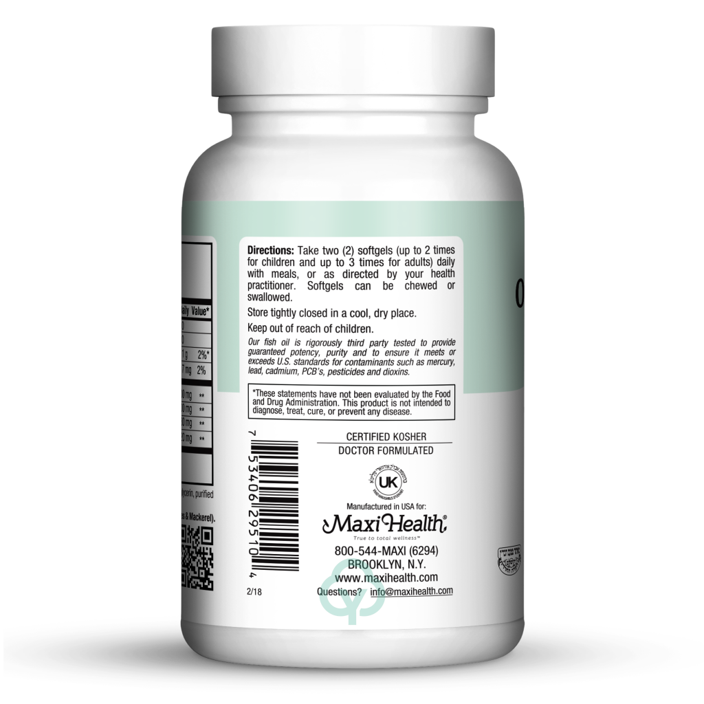 Maxi Health Omega Yums 1000 110 Chews Total Wellness