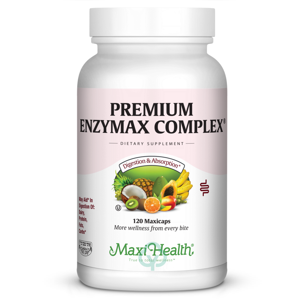 Maxi Health Premium Enzymax Complex 120 Caps Digestion & Absorption