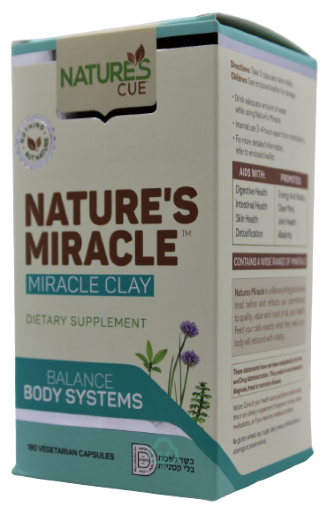 Natures Cure Miracle Clay 180 Veg. Caps Detox