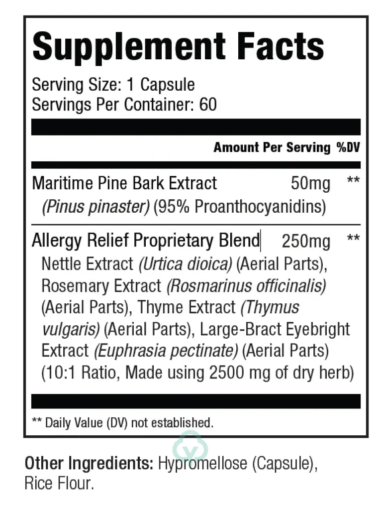 Smiling Herbs Allergy Relief 60 Capsules