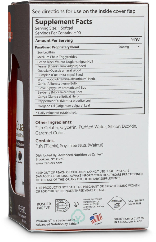 Zahler Paraguard (90) Softgels Advanced Health