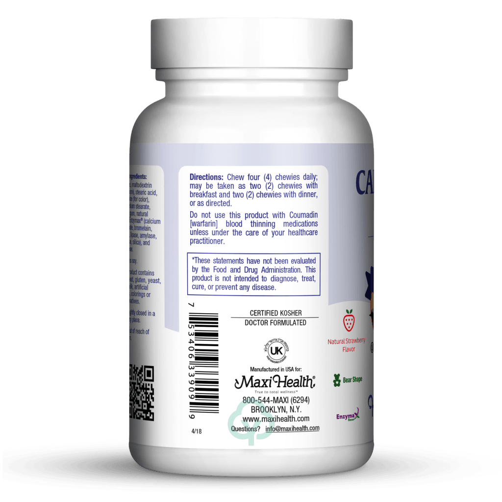 Maxi Health Cal K Yums(Strawberry) 90 Chews Bone And Joint