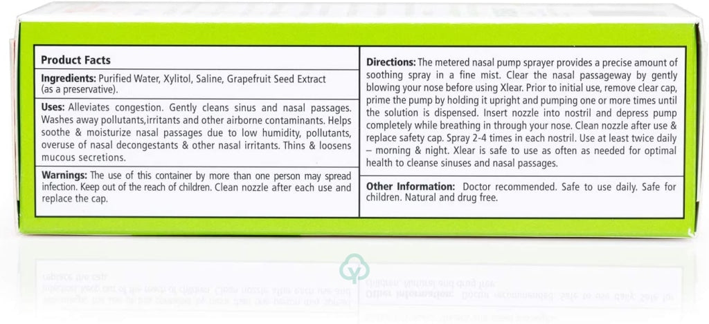 Xlear Nasal Spray For Sinus Relief 1.5 Fl Oz Spray